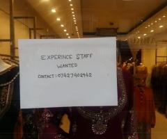 Staff Wanted